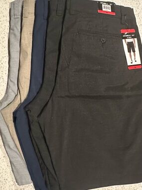 O'Neill Men's Shorts Pack - Black, Navy, Tan, Light Gray (Set of 5)
